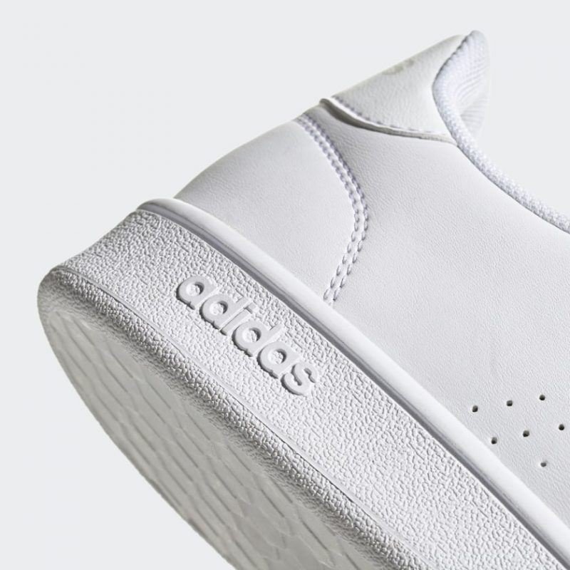 Adidas รองเท้าผ้าใบผู้ชาย Advantage Base | Cloud White/Cloud White/Raw White ( EE7692 ) - Image 7