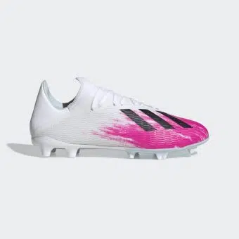 Adidas รองเท้าฟุตบอล / สตั๊ด X 19.3 FG | Cloud White/Core Black/Shock Pink ( EG7132 )