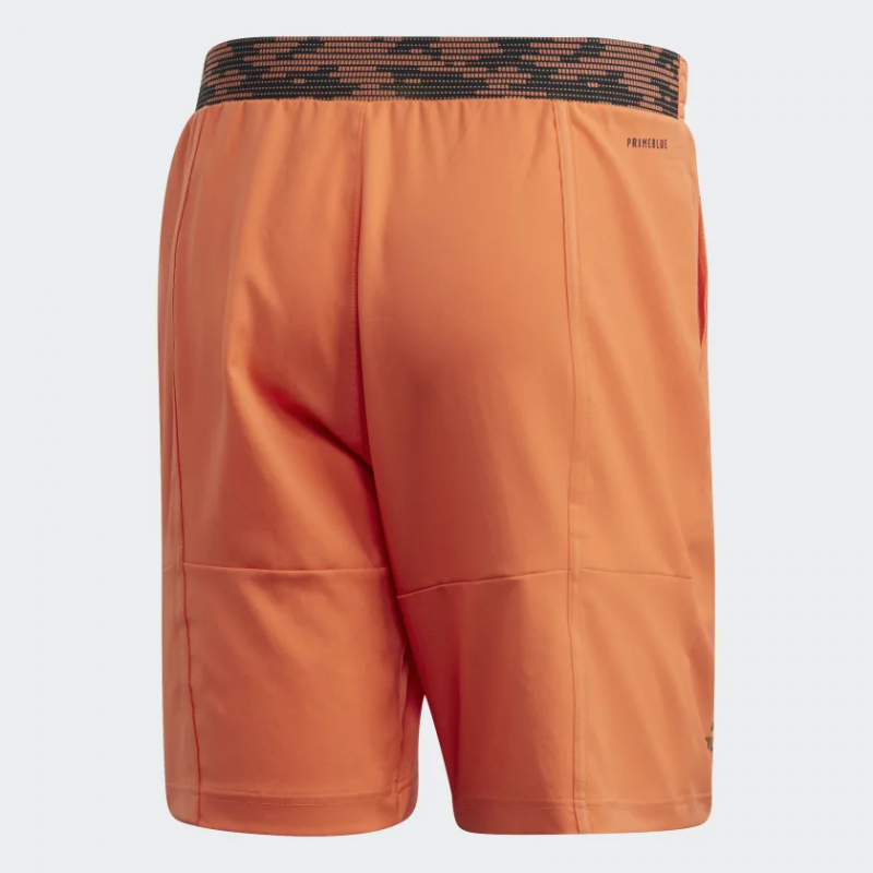 Adidas กางเกงเทนนิสผู้ชาย Ergo Primeblue Shorts | True Orange/Black ( FK0816 ) - Image 2