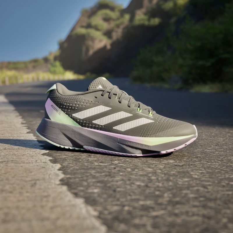 Adidas รองเท้าวิ่งผู้หญิง Adizero SL | Core Black/Zero Metalic/Green Spark ( IG8197 ) - Image 9