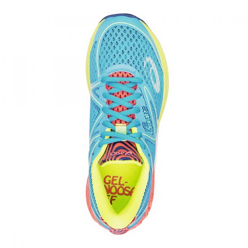 Asics รองเท้าวิ่งผู้หญิง Noosa FF | Aquarium/Flash Coral/Safety Yellow ( T772N-3906 ) - Image 7