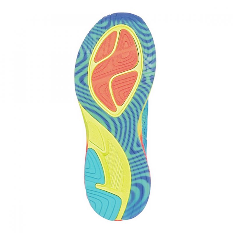 Asics รองเท้าวิ่งผู้หญิง Noosa FF | Aquarium/Flash Coral/Safety Yellow ( T772N-3906 ) - Image 8