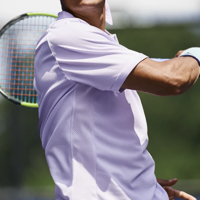 Adidas เสื้อเทนนิสผู้ชาย FreeLift HEAT.RDY Polo Shirt | Purple Tint/Legend Earth ( FK0804 ) - Image 5