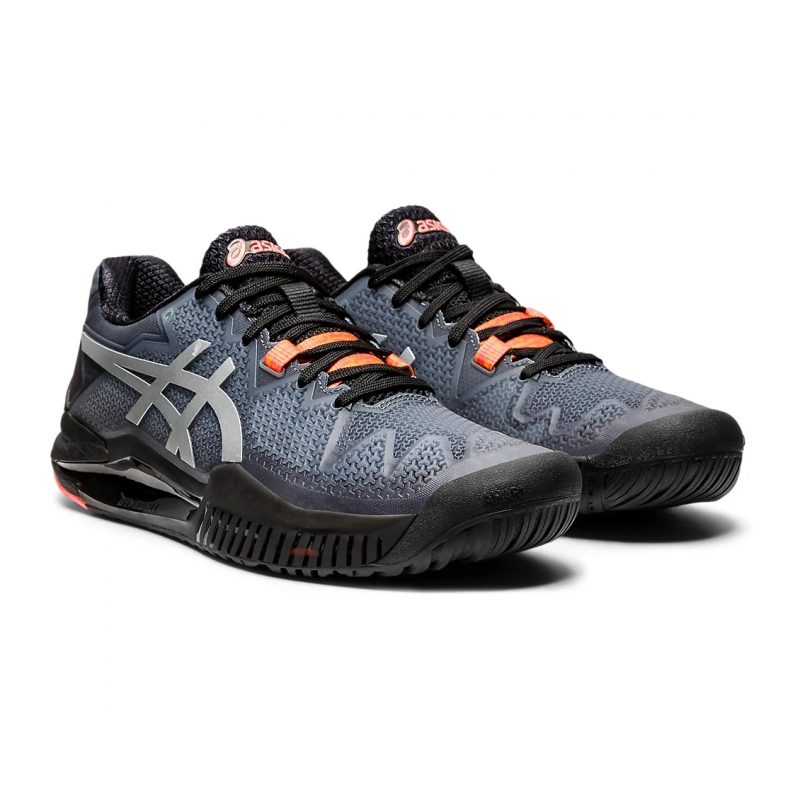 Asics รองเท้าเทนนิสผู้หญิง Gel-Resolution 8 L.E. | Black/Sunrise Red ( 1042A122-010 ) - Image 2