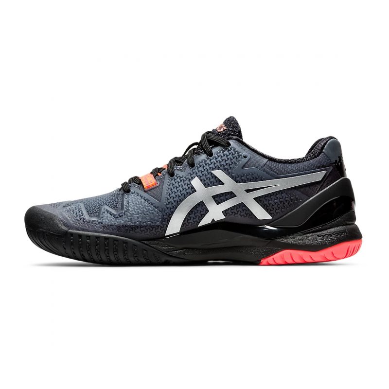 Asics รองเท้าเทนนิสผู้หญิง Gel-Resolution 8 L.E. | Black/Sunrise Red ( 1042A122-010 ) - Image 4