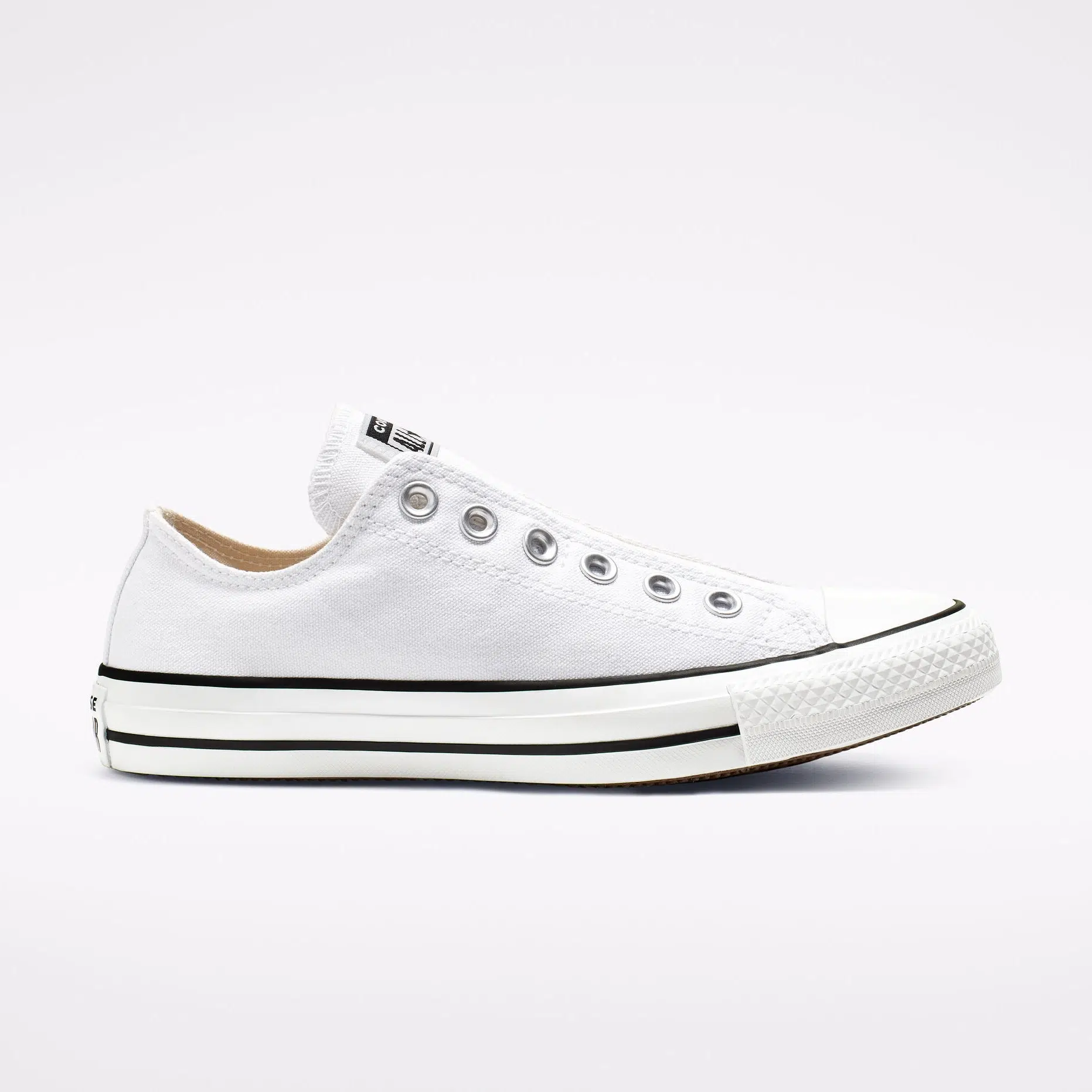 Converse รองเท้าผ้าใบ Chuck Taylor All Star Slip | White/Black/White ( 164301CH9WW )