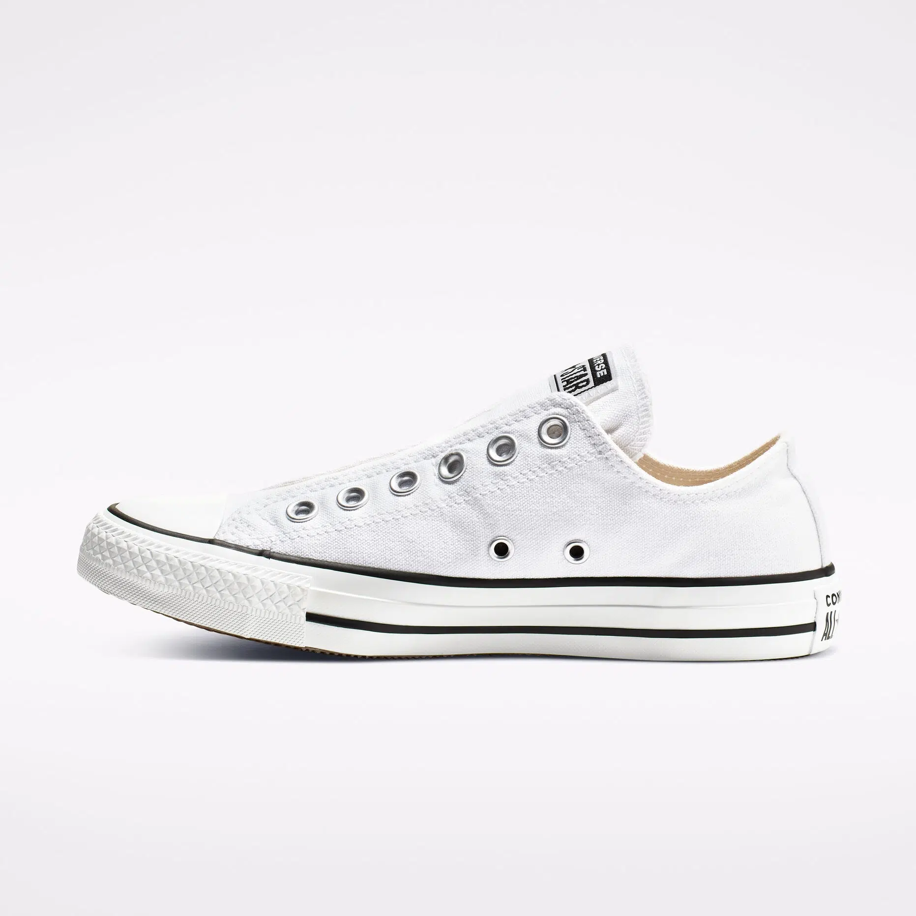Converse รองเท้าผ้าใบ Chuck Taylor All Star Slip | White/Black/White ( 164301CH9WW ) - Image 3