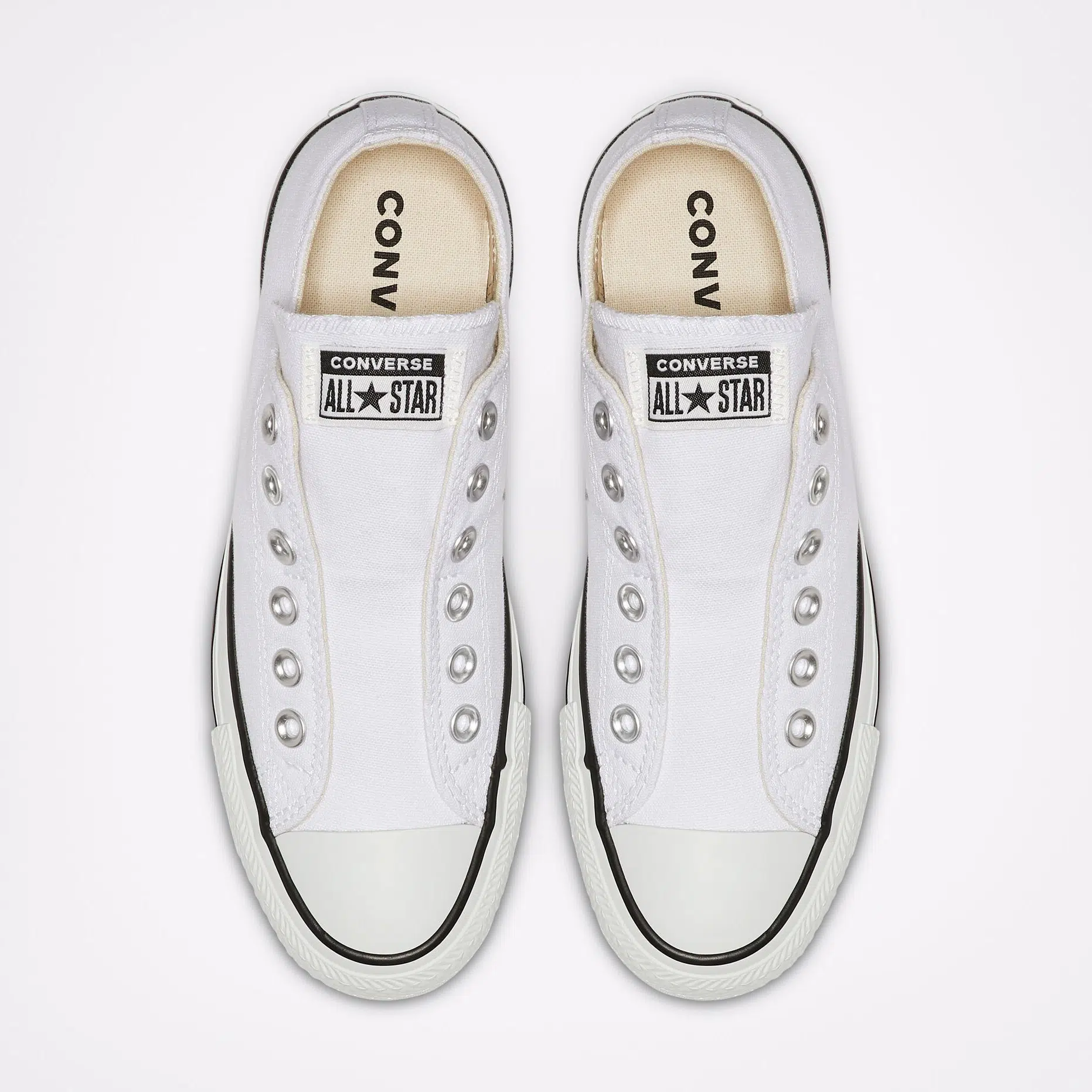 Converse รองเท้าผ้าใบ Chuck Taylor All Star Slip | White/Black/White ( 164301CH9WW ) - Image 6