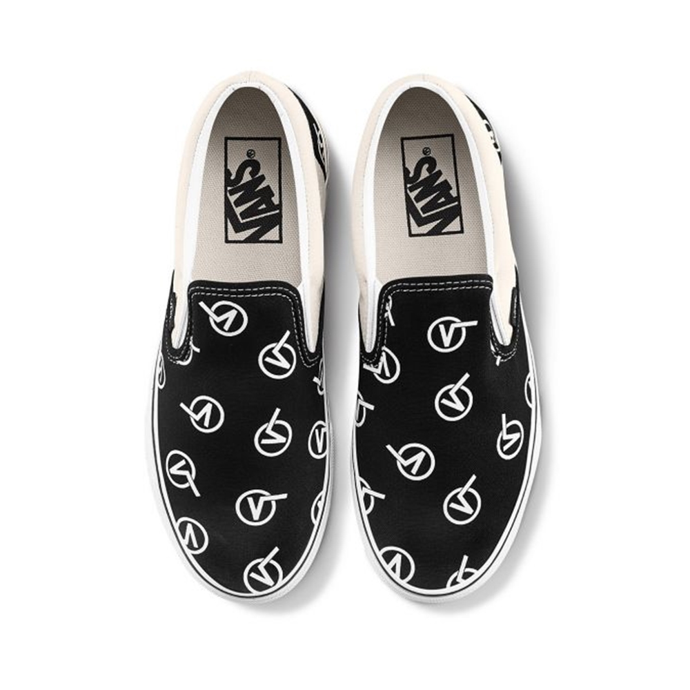 vans slip on circle v