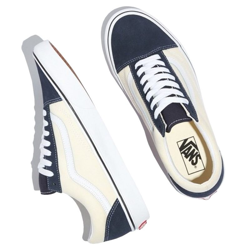 Vans รองเท้าผ้าใบ Old Skool 2-Tone | Antique White/India Ink ( VN0A4U3B21E ) - Image 7