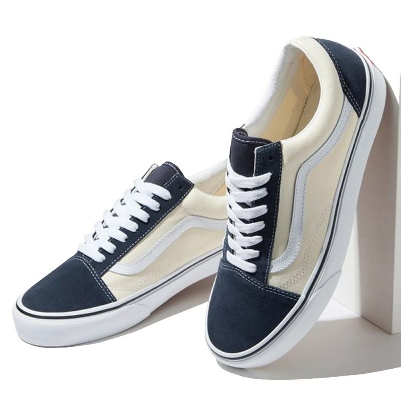 Vans รองเท้าผ้าใบ Old Skool 2-Tone | Antique White/India Ink ( VN0A4U3B21E ) - Image 8
