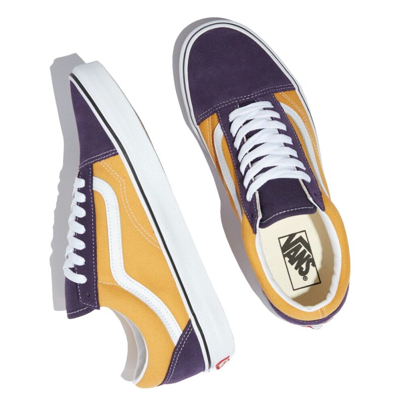Vans รองเท้าผ้าใบ Old Skool 2-Tone | Honey Gold/Purple Velvet ( VN0A4U3B21F ) - Image 8