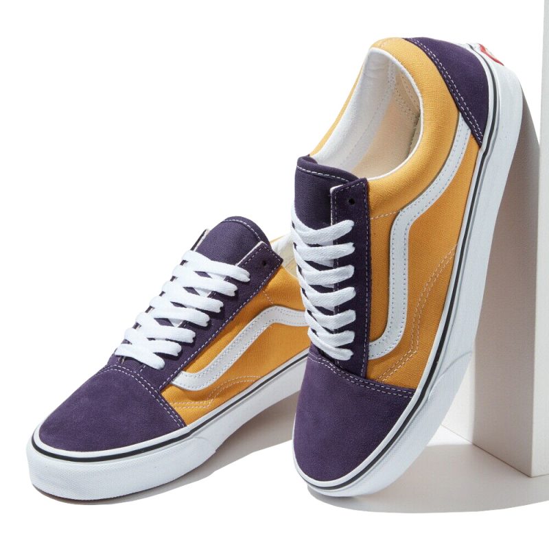 Vans รองเท้าผ้าใบ Old Skool 2-Tone | Honey Gold/Purple Velvet ( VN0A4U3B21F ) - Image 9