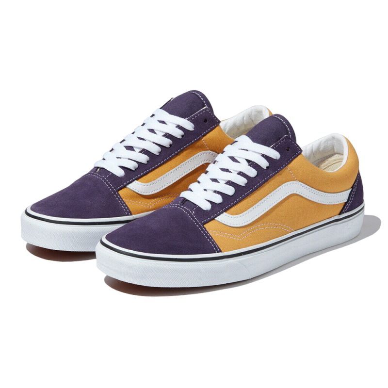 Vans รองเท้าผ้าใบ Old Skool 2-Tone | Honey Gold/Purple Velvet ( VN0A4U3B21F ) - Image 7