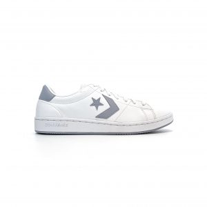 Converse รองเท้าผ้าใบ All Court Faux Leather Ox | White/Gravel/Beached Cyan ( 170252CS1WJ )