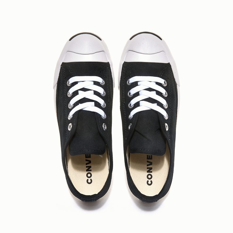 Converse รองเท้าผ้าใบผู้หญิง Jack Purcell Lp Ls Ox | Black/Natural/White ( 570483CS1BK ) - Image 5