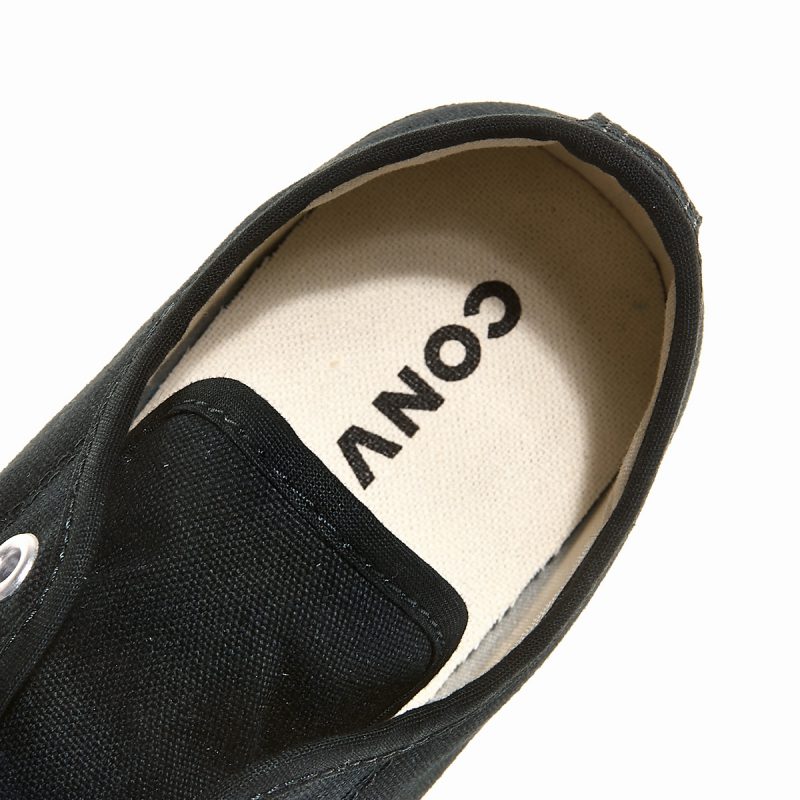 Converse รองเท้าผ้าใบผู้หญิง Jack Purcell Lp Ls Ox | Black/Natural/White ( 570483CS1BK ) - Image 6
