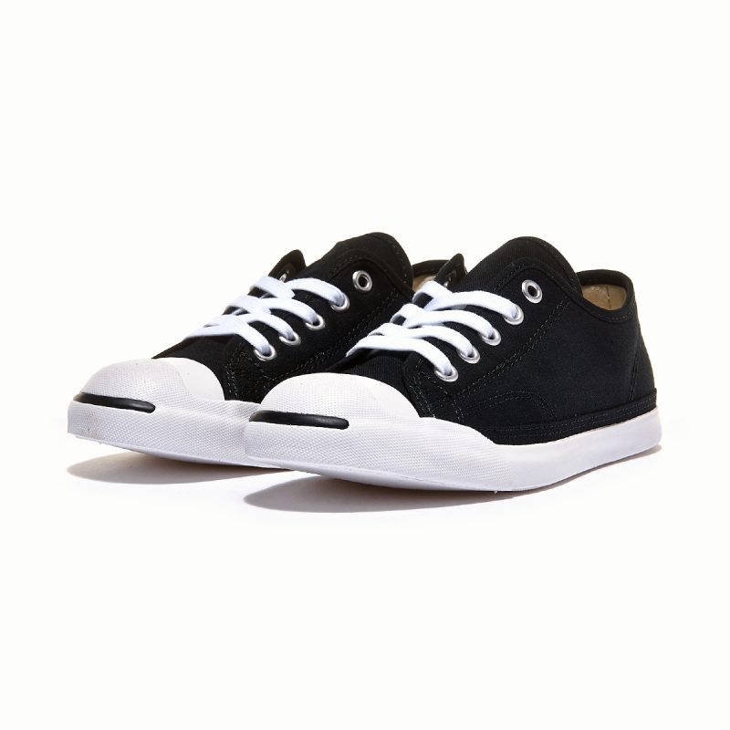 Converse รองเท้าผ้าใบผู้หญิง Jack Purcell Lp Ls Ox | Black/Natural/White ( 570483CS1BK ) - Image 8
