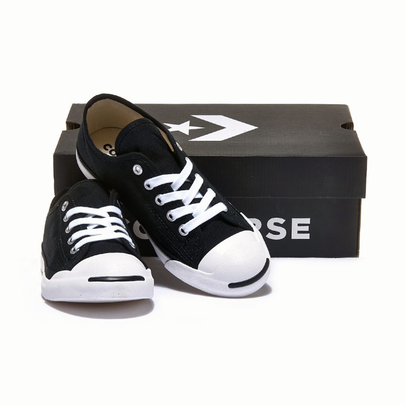 Converse รองเท้าผ้าใบผู้หญิง Jack Purcell Lp Ls Ox | Black/Natural/White ( 570483CS1BK ) - Image 9