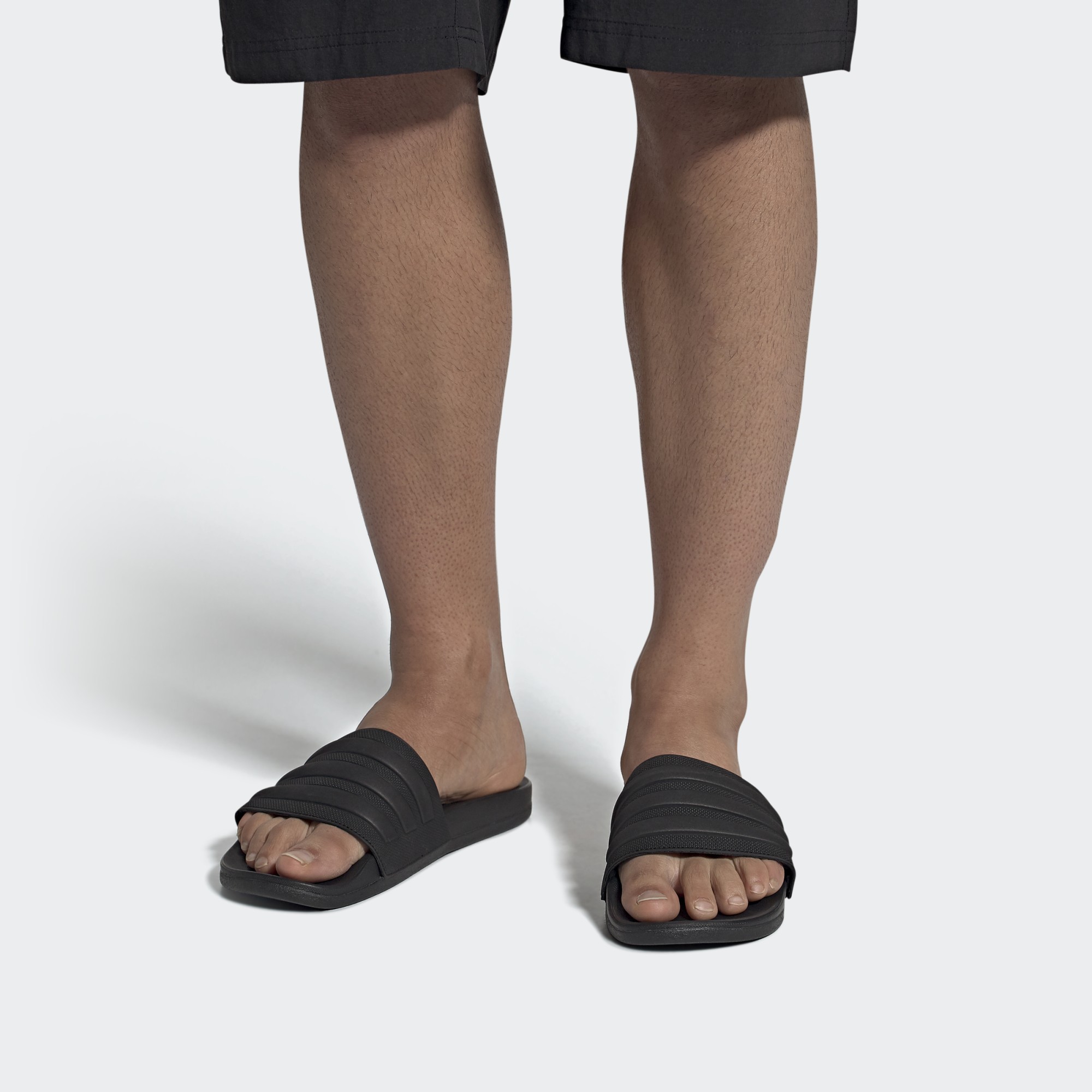 Adidas รองเท้าแตะ Adilette Comfort Slides | Core Black/Core Black/Core Black ( FW5337 ) - Image 10