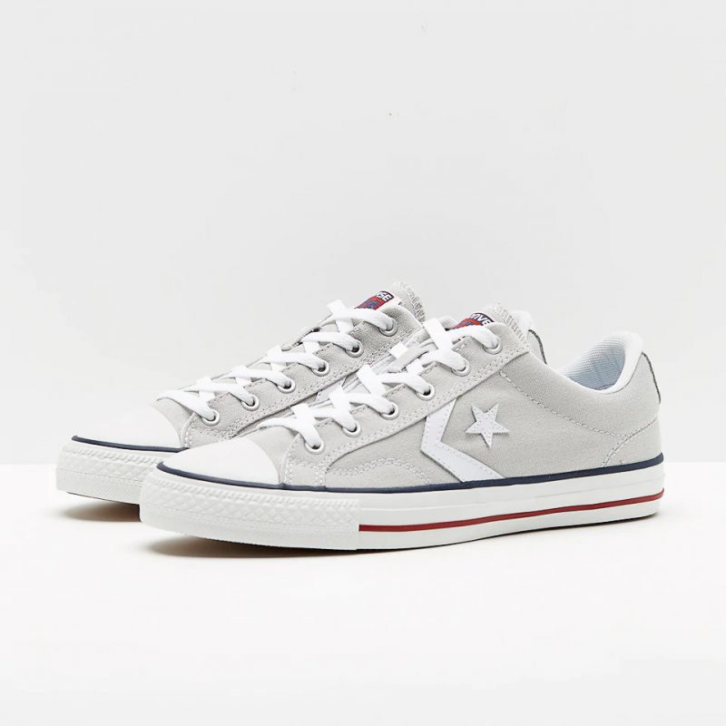 Converse รองเท้าผ้าใบ Star Player Ox | Cloud Grey/White ( 144148CGY ) - Image 2