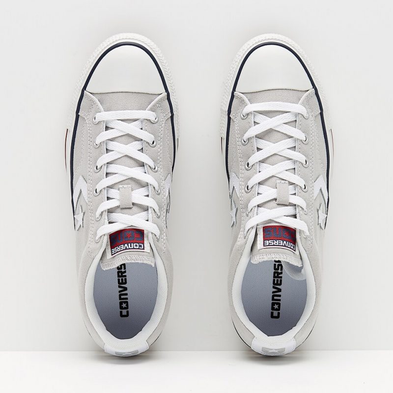Converse รองเท้าผ้าใบ Star Player Ox | Cloud Grey/White ( 144148CGY ) - Image 6