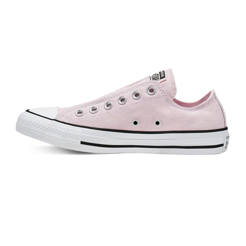 Converse รองเท้าผ้าใบ Chuck Taylor All Star Slip-On | Barely Rose/Black/White ( 166147CH9LP ) - Image 3