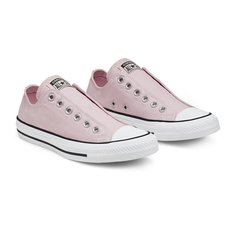 Converse รองเท้าผ้าใบ Chuck Taylor All Star Slip-On | Barely Rose/Black/White ( 166147CH9LP ) - Image 5