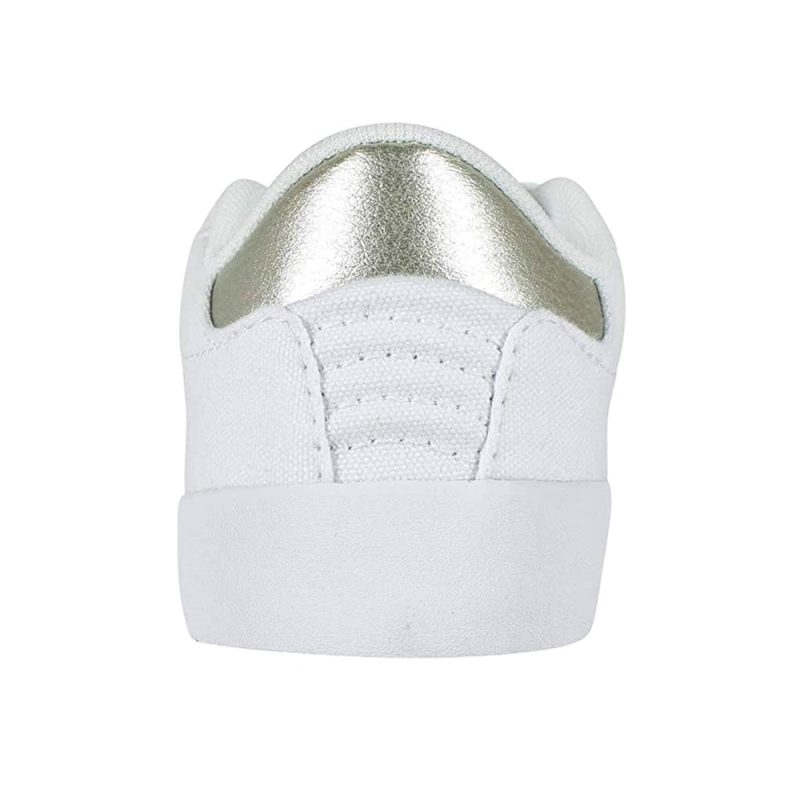 Converse รองเท้าผ้าใบผู้หญิง Point Star Ox | White/White/Gold ( 561781CWW ) - Image 6