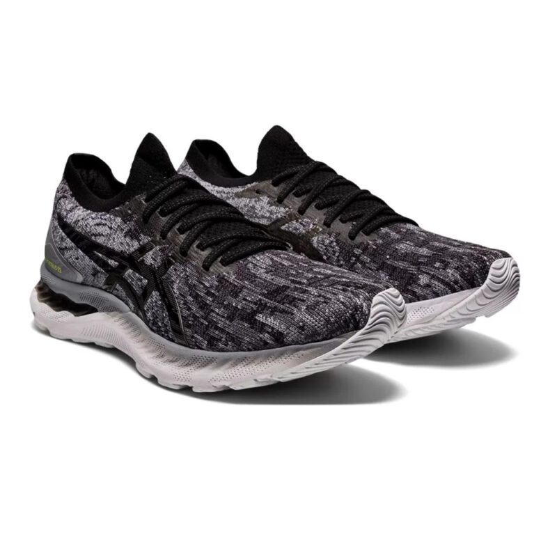 Asics รองเท้าวิ่งผู้ชาย Gel-Nimbus 23 Knit | Sheet Rock/Black ( 1011B008-020 ) - Image 2