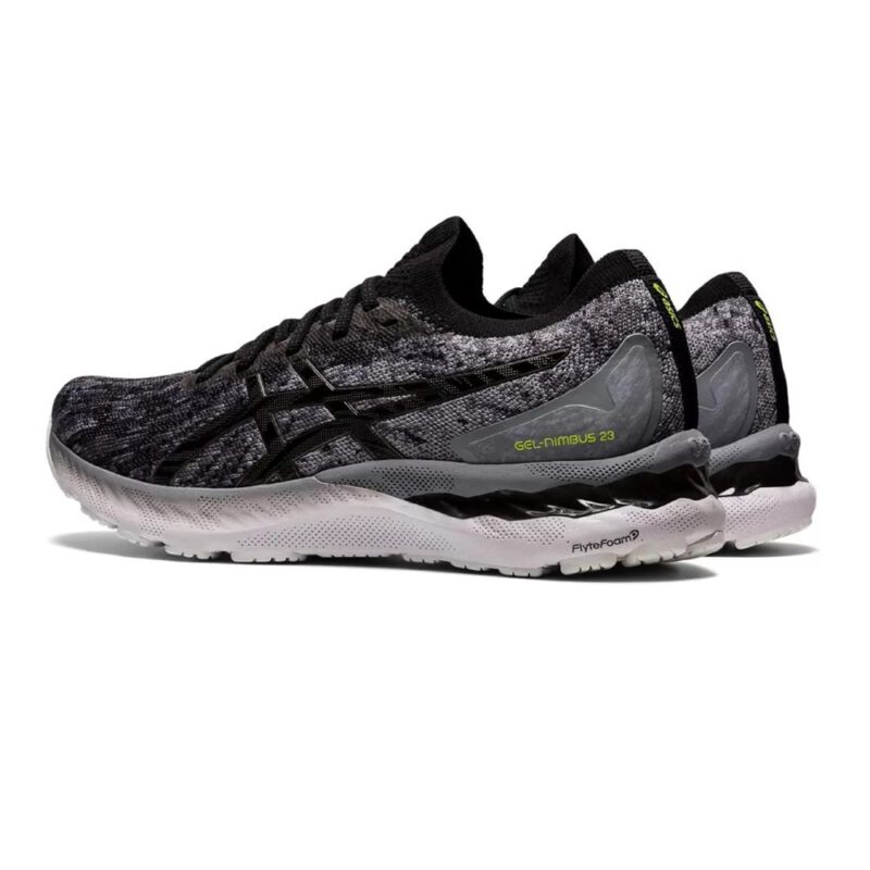 Asics รองเท้าวิ่งผู้ชาย Gel-Nimbus 23 Knit | Sheet Rock/Black ( 1011B008-020 ) - Image 3