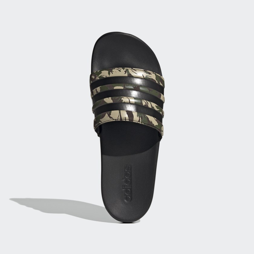 Adidas รองเท้าแตะ Adilette Comfort Slides | Wild Pine/Core Black/Dark Brown ( FZ4686 ) - Image 5