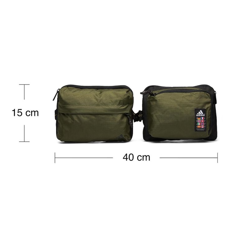 Adidas กระเป๋าคาดเอว Xplorer Primegreen Waist Bag | Black/Wild Pine ( GH7208 ) - Image 12