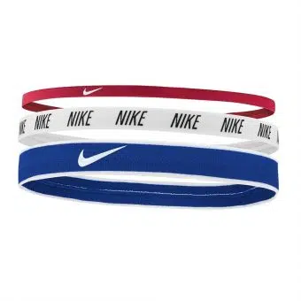 Nike แถบรัดศีรษะเทนนิส Mixed Width Headbands 3-Pack | Gym Red/White/Game Royal ( N.000.2548.905 )