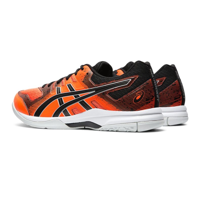 Asics รองเท้าแบดมินตันผู้ชาย Gel-Rocket 9 | Habanero/Black ( 1071A030-601 ) - Image 3