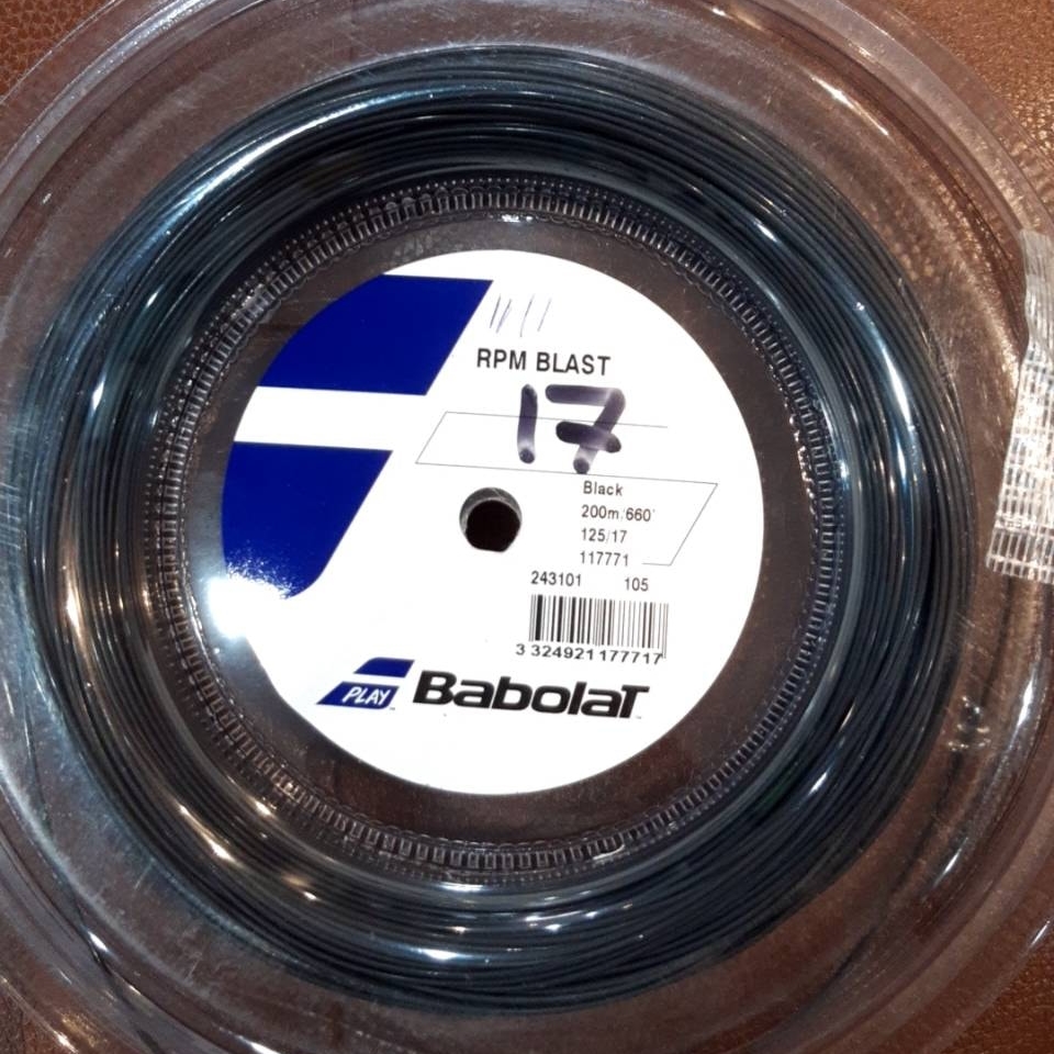 Babolat เอ็นไม้เทนนิส RPM Blast 17G/1.25mm Tennis String Reel