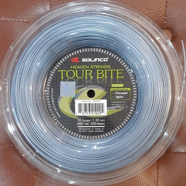 Solinco เอ็นไม้เทนนิส Tour Bite 16G/1.30mm Tennis String Reel