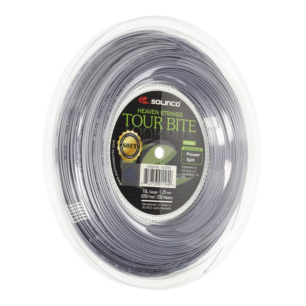 Solinco เอ็นไม้เทนนิส Tour Bite 16G/1.30mm Tennis String Reel