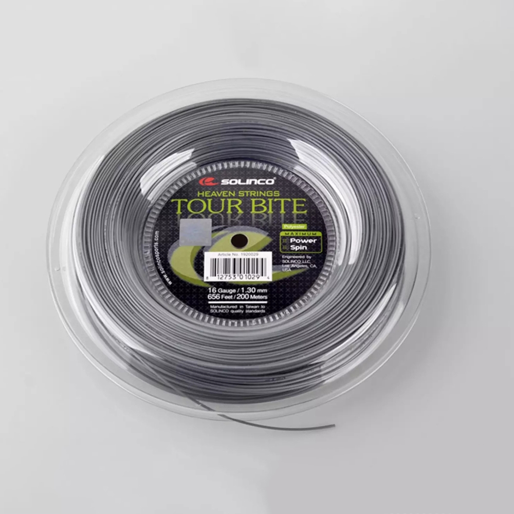 Solinco เอ็นไม้เทนนิส Tour Bite 16G/1.30mm Tennis String Reel