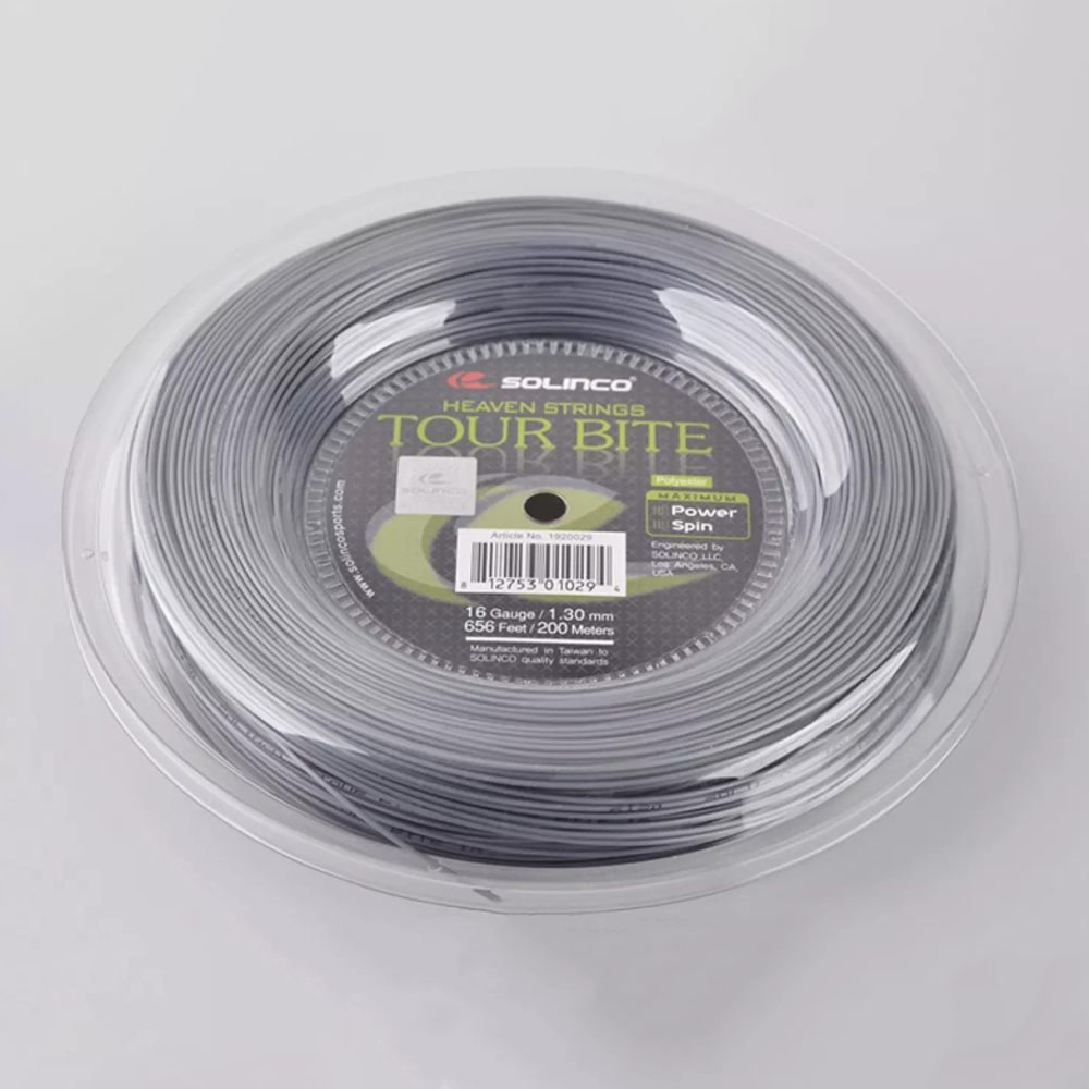 Solinco เอ็นไม้เทนนิส Tour Bite 16G/1.30mm Tennis String Reel