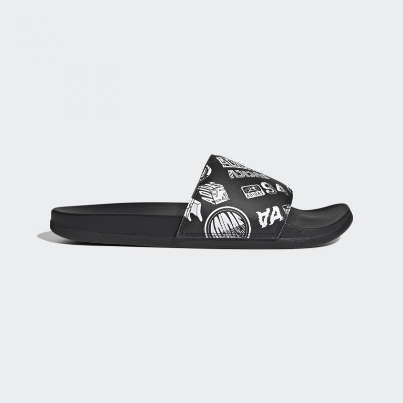 Adidas รองเท้าแตะ Adilette Comfort Slides | Core Black/Core Black/Cloud White ( FZ1750 )