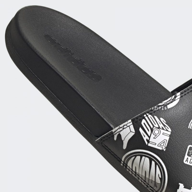 Adidas รองเท้าแตะ Adilette Comfort Slides | Core Black/Core Black/Cloud White ( FZ1750 ) - Image 8