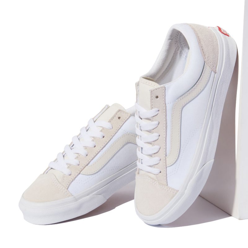 Vans รองเท้าผ้าใบ Style 36 Classic Sport | Marshmallow/True White ( VN0A54F69LX ) - Image 12