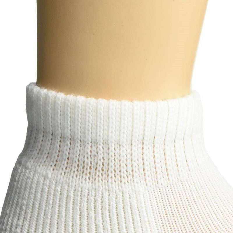 Thorlos ถุงเท้าเทนนิสแบบข้อตัด Maximum Cushion Tennis Low Cut Socks | White ( TMM11004 ) - Image 5