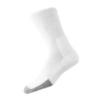 Thorlo ถุงเท้าเทนนิสแบบยาว Maximum Cushion Tennis Crew Socks | White ( TX11004 )