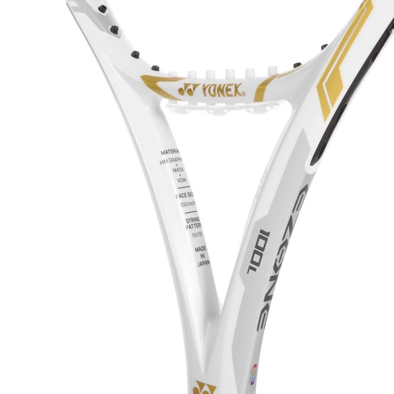 Yonex ไม้เทนนิส Ezone 100L Limited Edition Naomi Osaka Tennis Racket 4-1/4 | White/Gold ( 06EZ3NOYX ) - Image 32