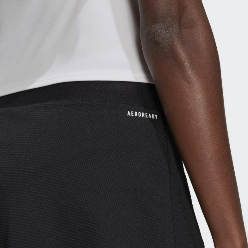 Adidas กระโปรงเทนนิสผู้หญิง Club Tennis Skirt | Black/White ( GL5480 ) - Image 3