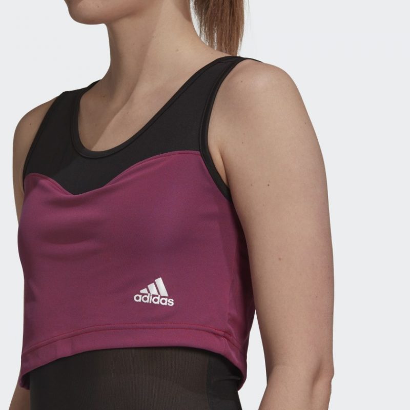 Adidas ชุดบอดี้สูทเทนนิสผู้หญิง Tennis Primeblue Bodysuit | Scarlet/Semi Night Flash ( GP7846 ) - Image 3