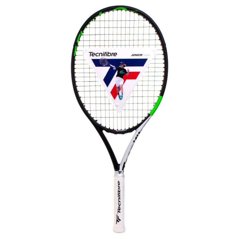 Tecnifibre ไม้เทนนิสเด็ก T-Flash 26 Junior 2020 Tennis Racket Grip 0 | Black/Green/White ( 14FLAS260E ) - Image 4