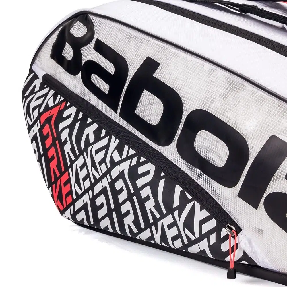 Babolat กระเป๋าเทนนิส RH12 Pure Strike Tennis Bag | White/Red ( 751201 ) - Image 18